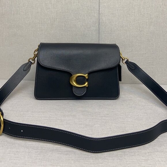 NEW Coach Chain Tabby Shoulder Bag 30 - Black with Gold Hardware - Picture 3 of 9